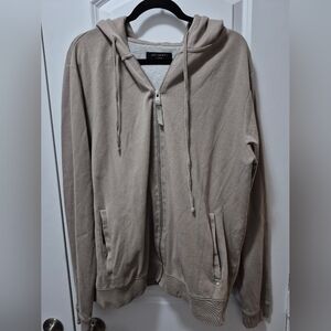 Mens ALL Saints Zip Up Hoodie, XL